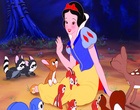 Snow White is a sweet and cheerful princess. 